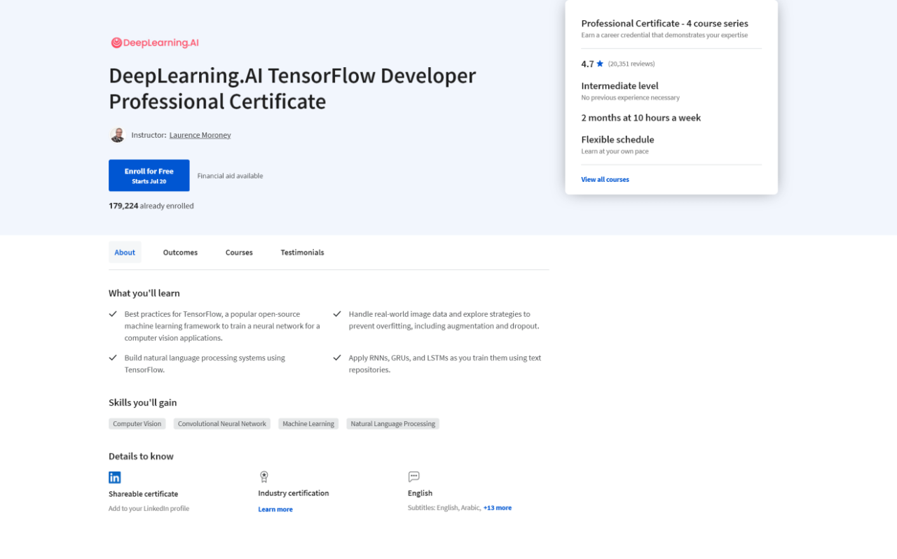 Pelatihan Membuat Aplikasi AI dengan TensorFlow